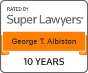 Rated By | Super Lawyers | George T. Albiston | 10 Years